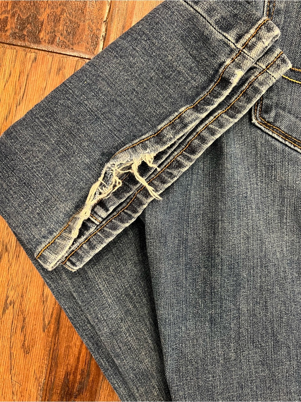 LOFT Women’s Bootcut Jeans - Mid & Dark Wash - Picture 7 of 12